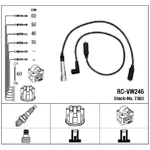 Ngk zündleitungssatz 24789609 - ngk,